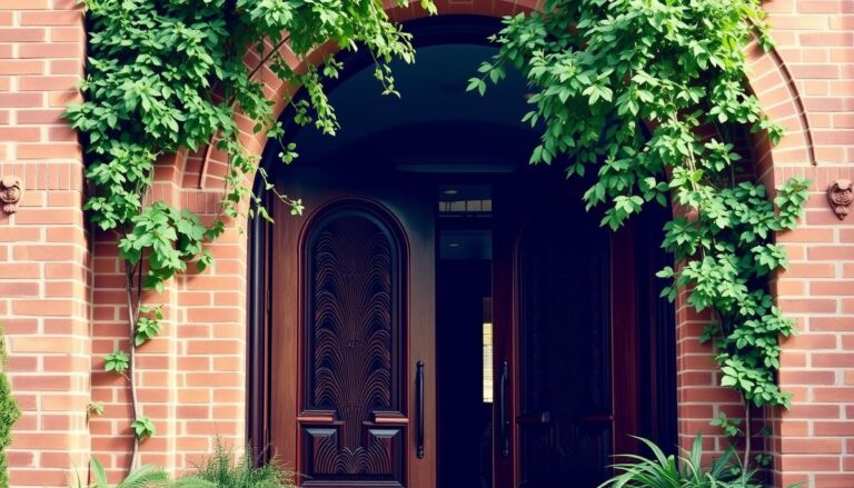 arched exterior doors